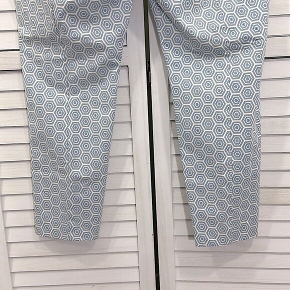 Gap Slim Cropped Pants Size 16 Geometric Print NWT - Picture 10 of 15